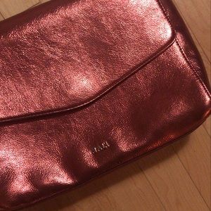 Metallic pink purse